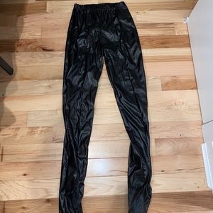 Black faux leather pants - pretty little thing